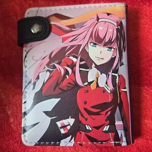 New zero two darling in the frankxx anime manga leather wallet